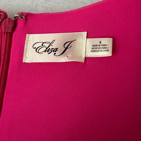 Eliza J Pink Ruffle Sleeve Dress - Picture 7 of 13